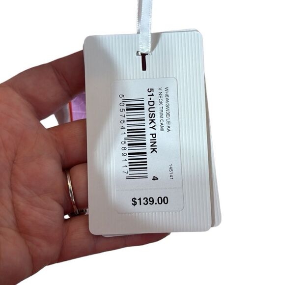 Ted baker London leiaa dusky pink 100% silk cami mesh sheer fairy ballerina - Picture 6 of 9